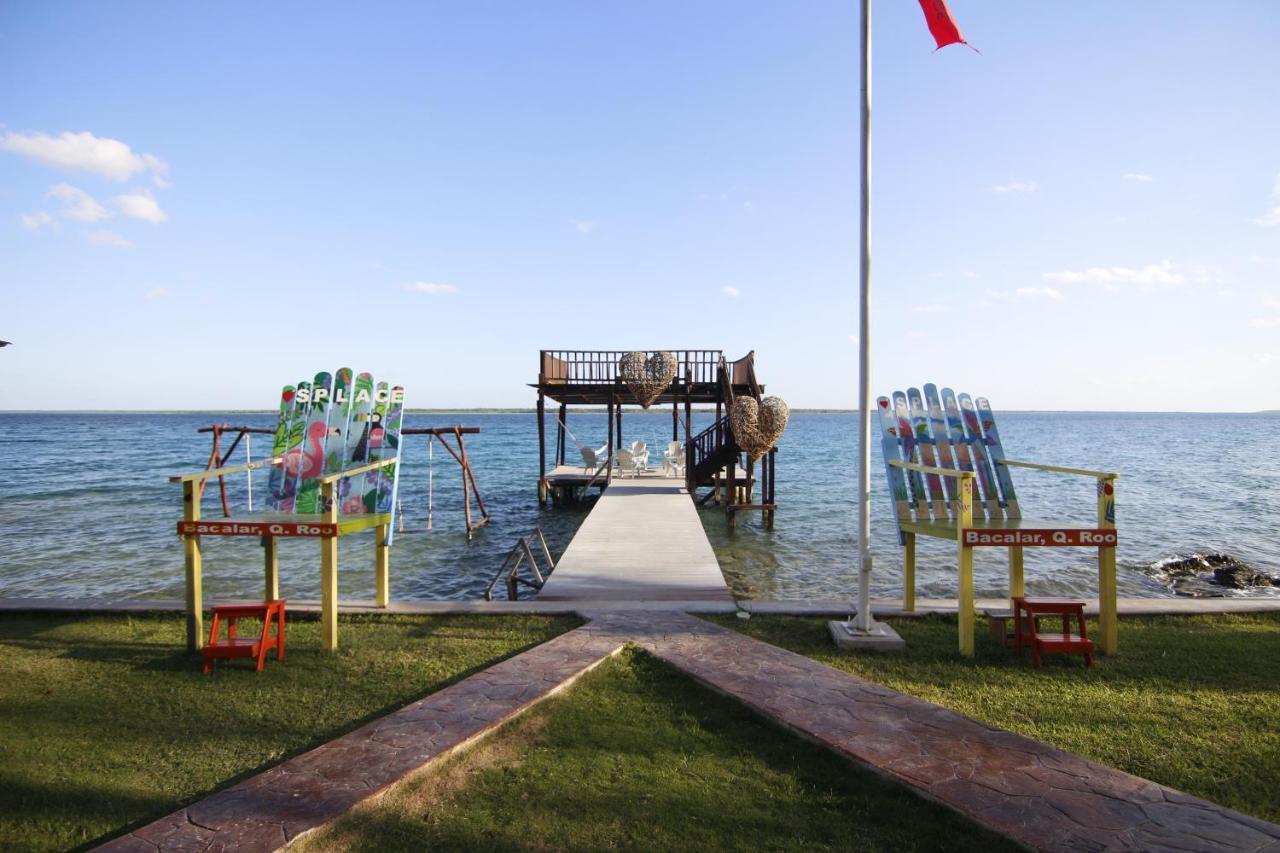 Coras Place Bacalar Lagoon Front Exteriör bild